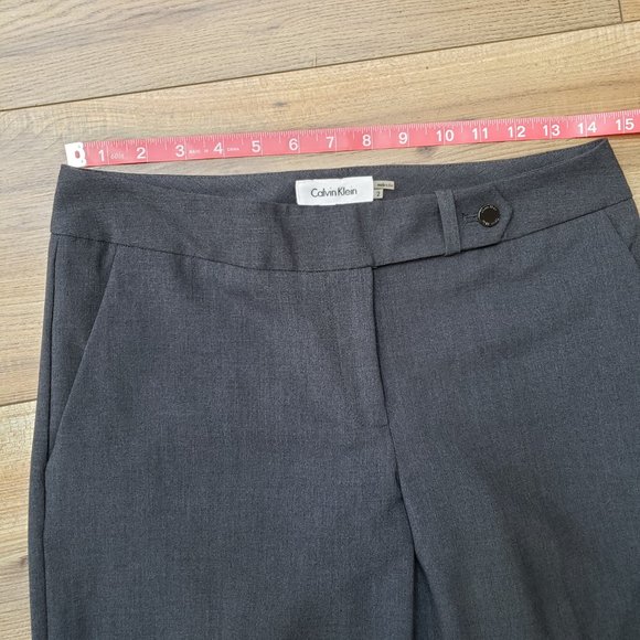 NWOT Calvin Klein classic fit Sz. 2 gray pants - Picture 2 of 6